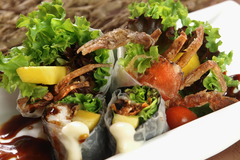 Mango & Soft Shell Crab Nama Harumaki